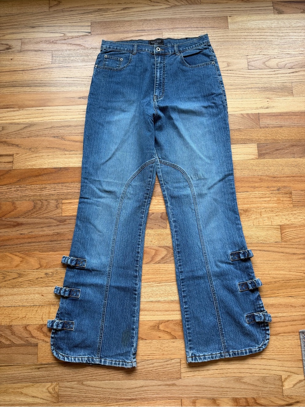 Y2K Excess Buckle Wide Leg Jeans Size 16